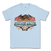 Dusty Blue make america cowboy again Classic Tee - NancyCooperArtShop