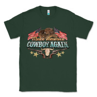 Sports Green make america cowboy again Classic Tee - NancyCooperArtShop