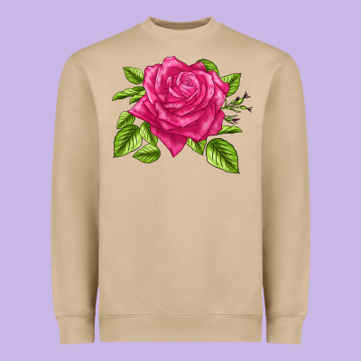 Perfume Delight Rose Heavyweight Sweatshirt Designed By Lillyallendesigns