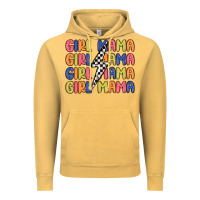 Vintage Mustard girl mama lightning bolt Vintage Hoodie - MaliasSmallBusiness