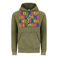 Vintage Olive girl mama lightning bolt Vintage Hoodie - MaliasSmallBusiness