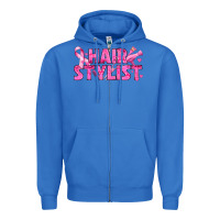 True Royal Breast Cancer hair stylist Zipper Hoodie - texasbilliewilder