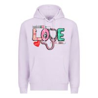 Lilac Love Nursing Premium Hoodie - CowGirlArtShop