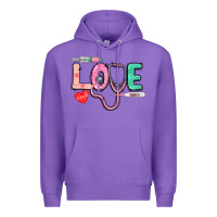 Purple Love Nursing Premium Hoodie - CowGirlArtShop