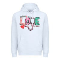 White Love Nursing Premium Hoodie - CowGirlArtShop