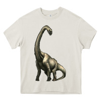 Cream brachiosaurus Heavy Core Tee - Artiststas