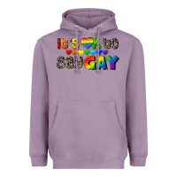 Lavender It's okay to say Gay pride Heavyweight Hoodie - CowGirlArtShop