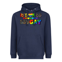 Navy It's okay to say Gay pride Heavyweight Hoodie - CowGirlArtShop
