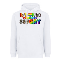 White It's okay to say Gay pride Heavyweight Hoodie - CowGirlArtShop