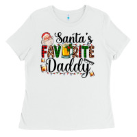 White santa's favorite daddy Ladies Tee - AdoDesignShop