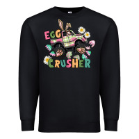 Black Egg crusher monster truck Premium Sweatshirt - CowGirlArtShop