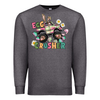 Charcoal Heather Egg crusher monster truck Premium Sweatshirt - CowGirlArtShop