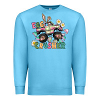 Ocean Blue Egg crusher monster truck Premium Sweatshirt - CowGirlArtShop