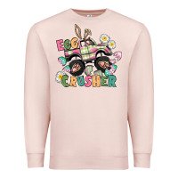 Pale Pink Egg crusher monster truck Premium Sweatshirt - CowGirlArtShop