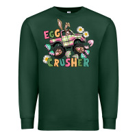 Sports Green Egg crusher monster truck Premium Sweatshirt - CowGirlArtShop