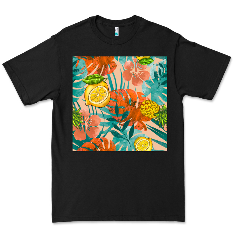 Pineapple And Lemon Seamless Pattern Premium Tee by BundleAndBundleShop | Teevron