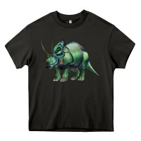 Asphalt dinosaur triceratops Heavy Core Tee - Artiststas
