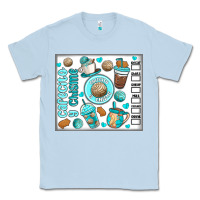 Dusty Blue cafecito y chisme Classic Tee - MaliasSmallBusiness