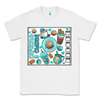 White cafecito y chisme Classic Tee - MaliasSmallBusiness