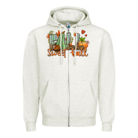 Oatmeal Heather Fall sweet Fall Zipper Hoodie - NancyCooperArtShop