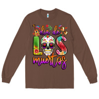 Chestnut dia de los muertos Long Sleeve Tee - LillyAllenDesigns