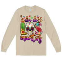 Mushroom dia de los muertos Long Sleeve Tee - LillyAllenDesigns