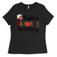 Black santa's favorite secretary Ladies Tee - AdoDesignShop