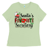 Matcha santa's favorite secretary Ladies Tee - AdoDesignShop
