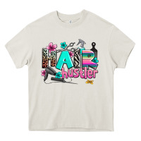 Cream hair hustler Heavy Core Tee - AdoDesignShop