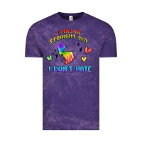 Cloud Purple i may be straight pride day Vintage Tee - MaliasSmallBusiness