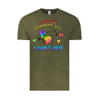 Vintage Olive i may be straight pride day Vintage Tee - MaliasSmallBusiness