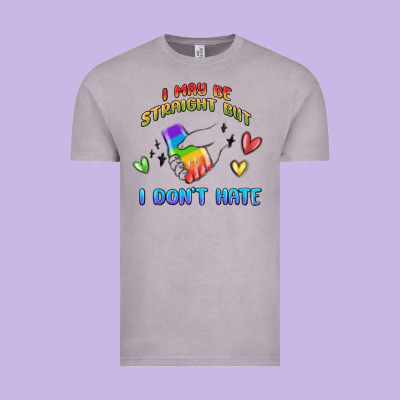 I May Be Straight Pride Day Vintage Tee Designed By Maliassmallbusiness