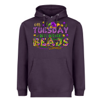 Plum On Tuesday we wear beads Heavyweight Hoodie - HowdyJamesFarm