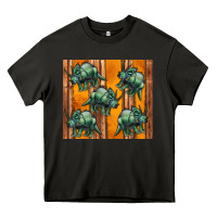 Asphalt dinosaur triceratops Heavy Core Tee - Artiststas