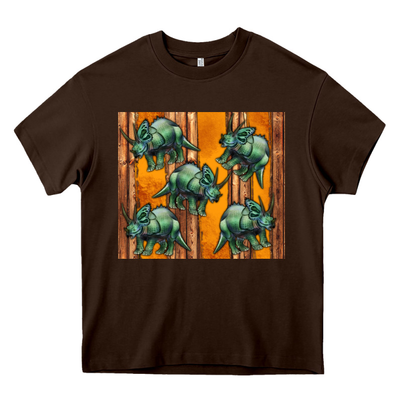 Dinosaur Triceratops Heavy Core Tee by Artiststas | Teevron