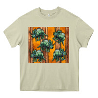 Mossy dinosaur triceratops Heavy Core Tee - Artiststas