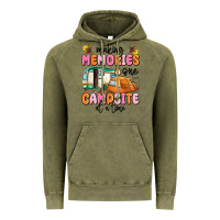 Vintage Olive making memories one campsite at a time Vintage Hoodie - MaliasSmallBusiness