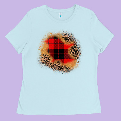 Christmas Patch Ladies Tee Designed By Jahusdesignshop