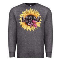 Charcoal Heather Mom life sunflower mother's day Premium Sweatshirt - HowdyJamesFarm