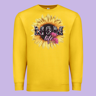 Mom Life Sunflower Mother's Day Premium Sweatshirt Designed By Howdyjamesfarm