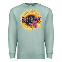 Seafoam Mom life sunflower mother's day Premium Sweatshirt - HowdyJamesFarm