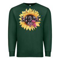 Sports Green Mom life sunflower mother's day Premium Sweatshirt - HowdyJamesFarm