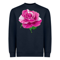 Navy Parade Day Rose Heavyweight Sweatshirt - LillyAllenDesigns