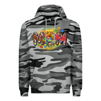 Slate Camo autism mom Premium Hoodie - CowGirlArtShop