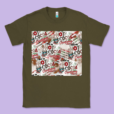 Hot Cocoa Christmas Cheer Pattern Classic Tee Designed By Cowhidedigitalart