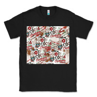 Black hot cocoa christmas cheer pattern Classic Tee - CowhideDigitalArt