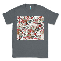 Charcoal Heather hot cocoa christmas cheer pattern Classic Tee - CowhideDigitalArt