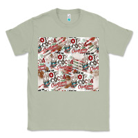 Matcha hot cocoa christmas cheer pattern Classic Tee - CowhideDigitalArt