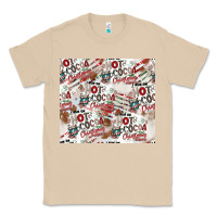 Mushroom hot cocoa christmas cheer pattern Classic Tee - CowhideDigitalArt