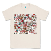Natural hot cocoa christmas cheer pattern Classic Tee - CowhideDigitalArt